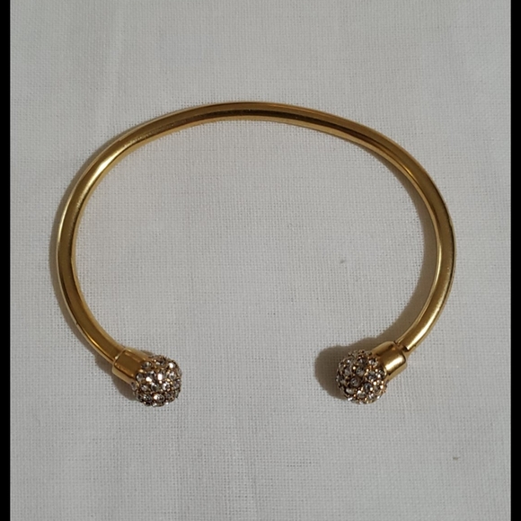 J. Crew costume gold and diamond bracelet - Picture 2 of 3